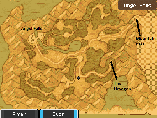 The Hexagon and Mountain Pass Map Locations